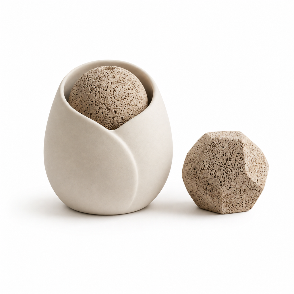 *LadeVnr™ Nordic Aroma Pod – Porous Mineral Stone Diffuser*
