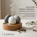 *LadeVnr™ Nordic Harmony Waterless Scent Stone – Flame-Free Home Fragrance Diffuser*