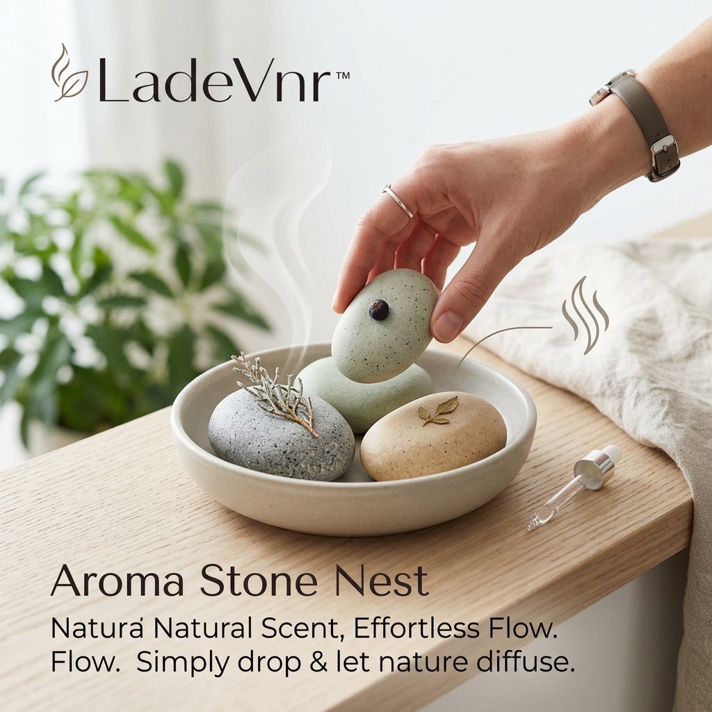 LadeVnr™ Aroma Stone Nest – Natural Essential Oil Diffuser Stones